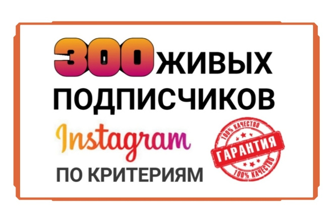 300 русскоязычных подписчиков по критериям в Instagram. Геотаргетинг