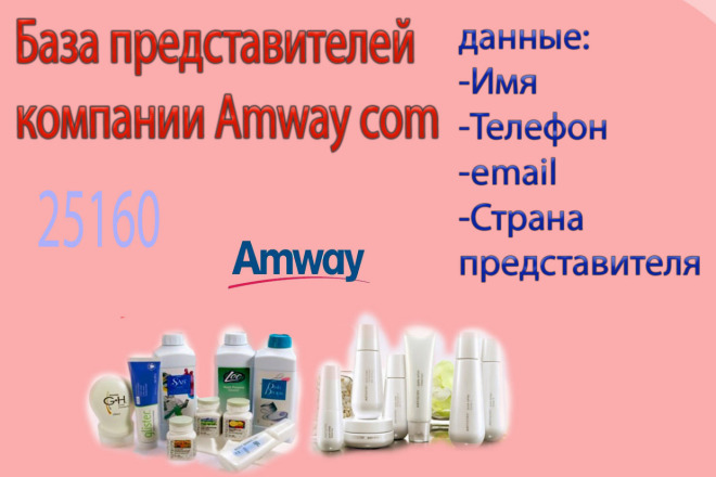 База представителей компании Amway.com 25160
