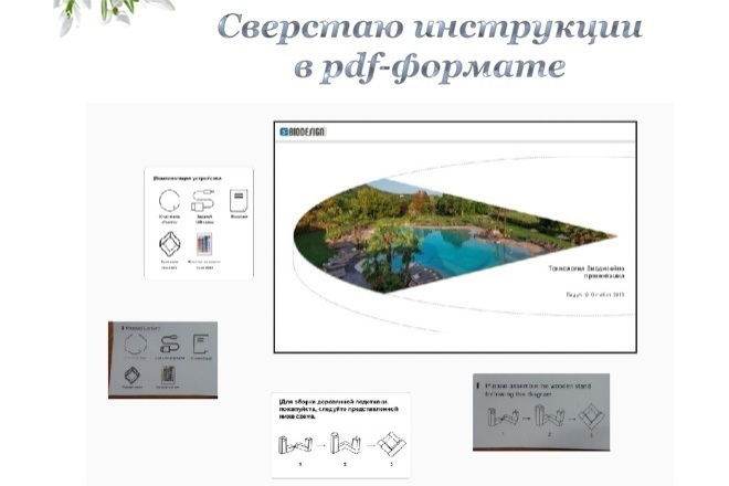 Верстка инструкций к оборудованию или товару