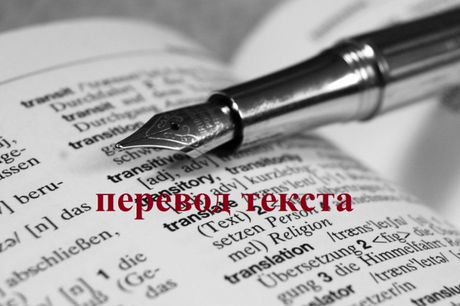 Литературный перевод текста