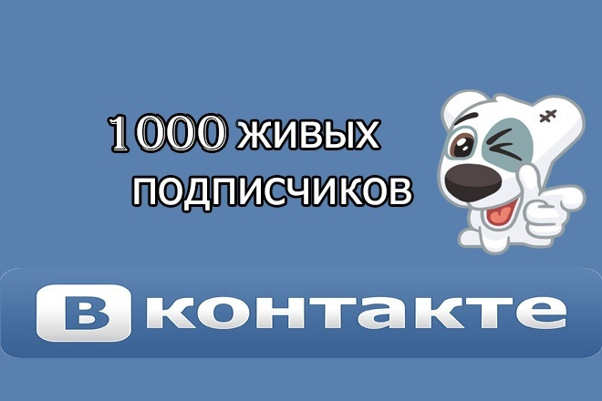 1000 живых подписчиков в вашу группу VK