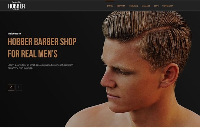 PSD шаблон для парикмахерских, салонов и barbershop