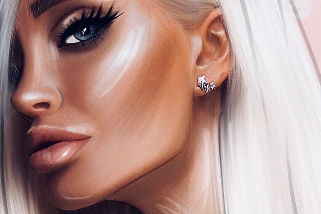 Портрет Low poly , Дрим Арт,Реализм,Картина маслом по вашей фотографии