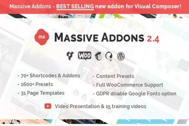 Massive Addons Массивные Дополнения для Визуального Композитора