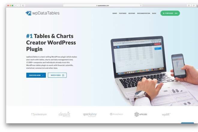WpDataTables Менеджер таблиц и диаграмм для WordPress