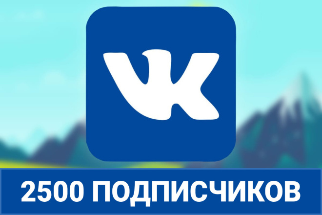Привлечение 2500 подписчиков на сообщество, страницу ВК
