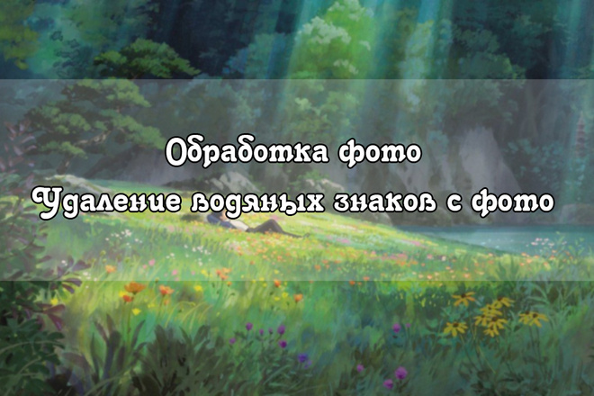 Обработаю ваше фото и удалю водяные знаки