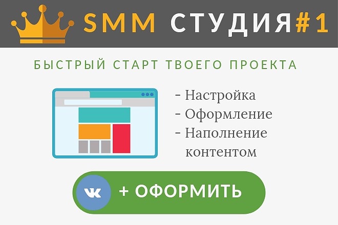 Быстрый старт проекта Вконтакте. Настройка. Оформление. Контент