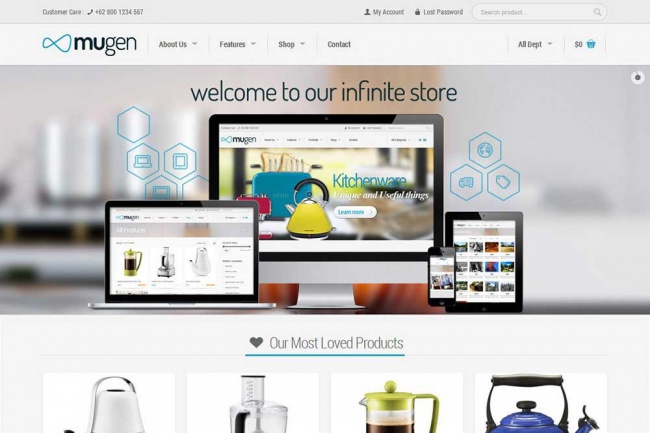 Премиум тема на WordPress &amp;quot;Mugen&amp;quot;