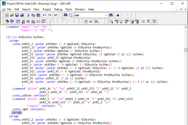 Программы для AutoCAD на LISP