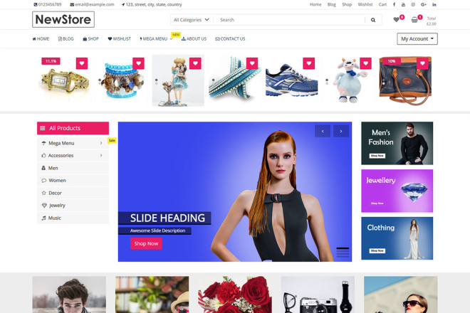 Полный перевод темы NewStore для магазина WooCommerce на русский язык