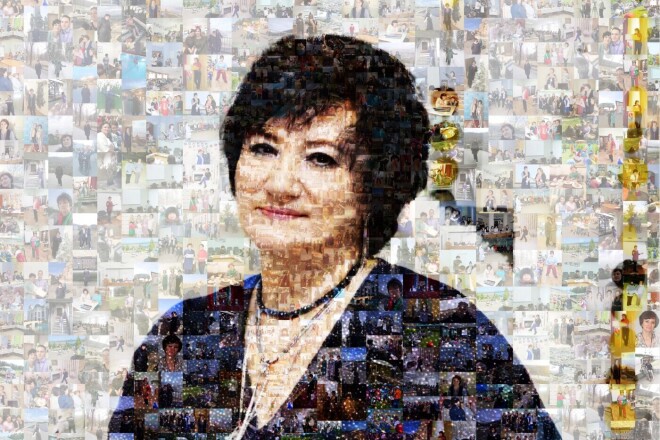 Фотомозаика из множества фото