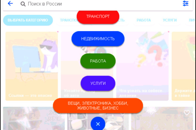 Размещение на АВИТО