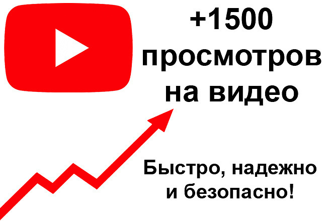 Просмотры на видео-1500 просмотров