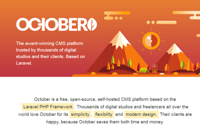 Интеграция, натяжка верстки на October CMS