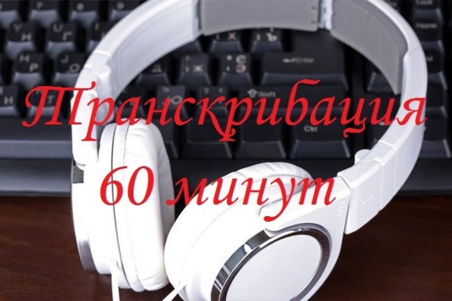 Транскрибация, перевод аудио видео в текст 60 минут