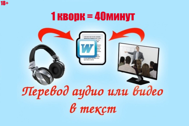 Перевод аудио или видео в текст