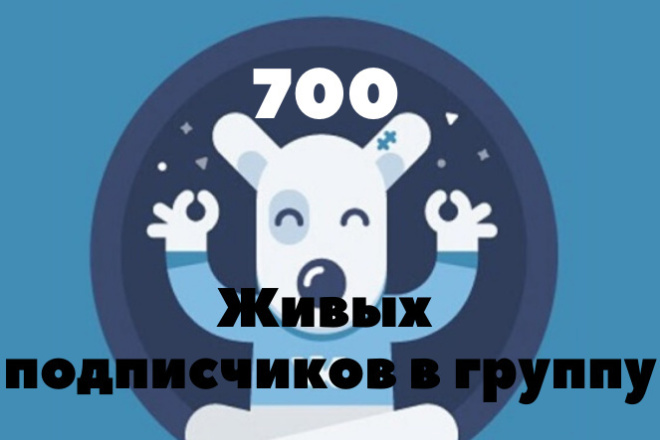 700 Подписчиков ВК группу
