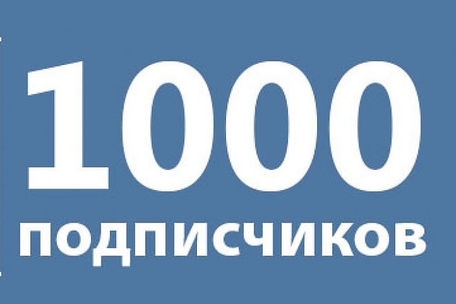 Привлечение 1000 подписчиков на вашу страницу или группу Вконтакте