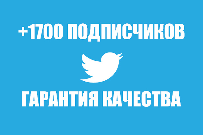 1700 подписчиков в Twitter