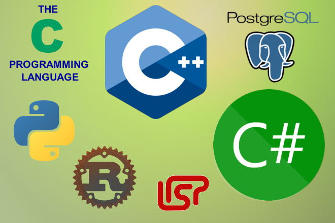 Разработка несложных приложений на C, C++, C#, Python, Rust, Lisp