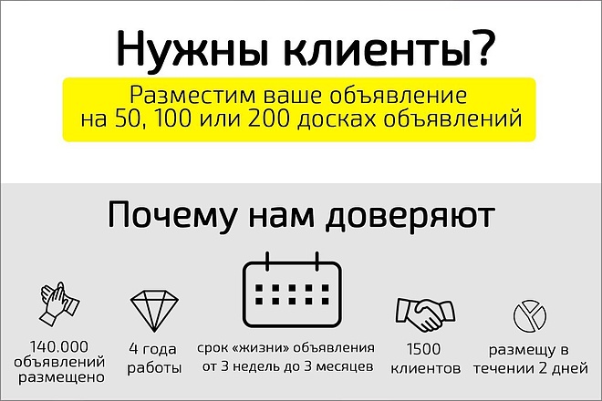 Размещение на досках объявлений