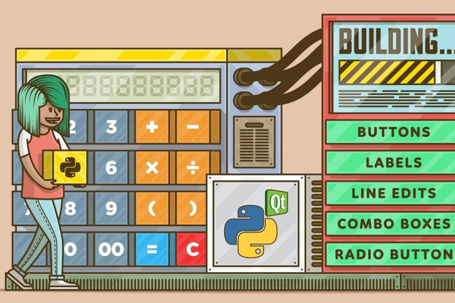 Создам небольшую программу с интерфейсом на Python Qt для OC Windows