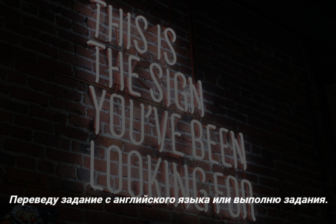 Переведу задание с английского языка или выполню задания
