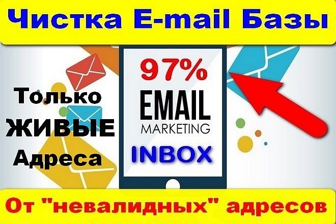 Чистка E-mail базы до 150.000 адресов, проверка базы на валидность