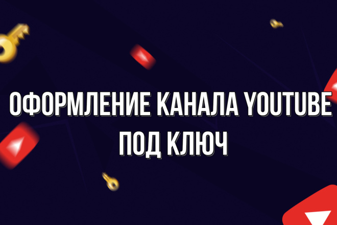 Дизайн канала YouTube под ключ