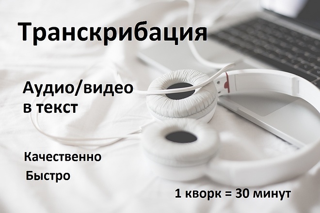 Качественный перевод аудио,видео в текст