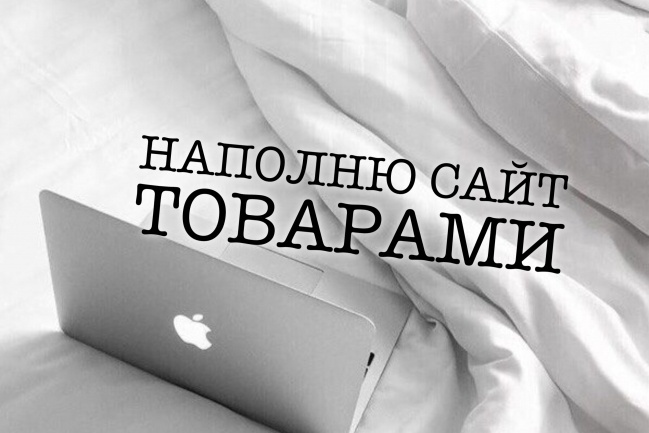 Наполнение интернет-магазина товаром, контентом