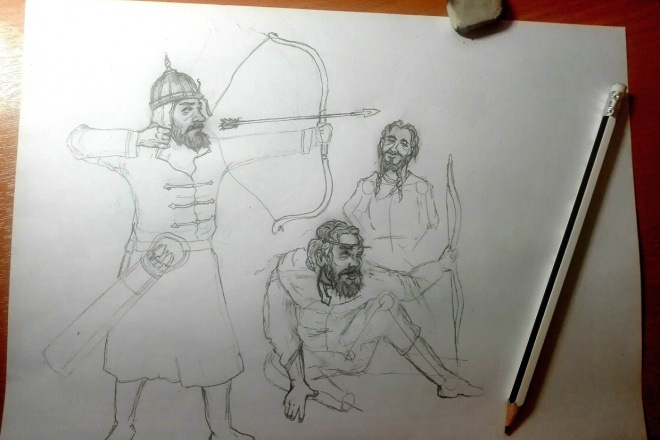 Делаю скетчи, эскизы, различные рисунки карандашом, смогу портрет