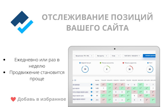 Отслеживание позиций Вашего сайта