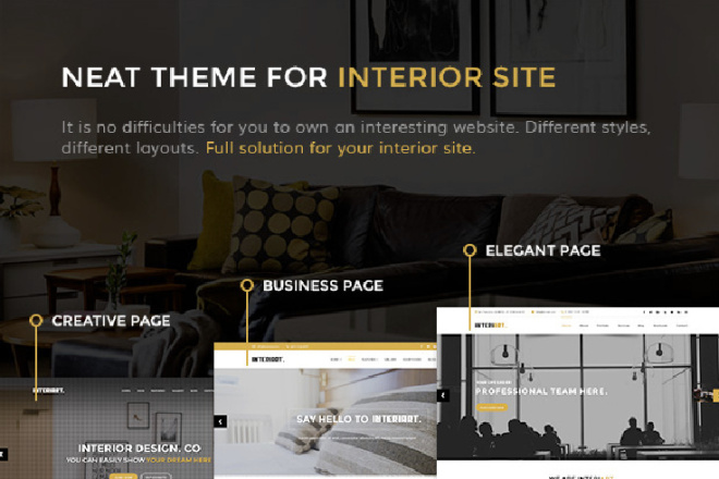 InteriArt - Мебель и интерьер WordPress Theme