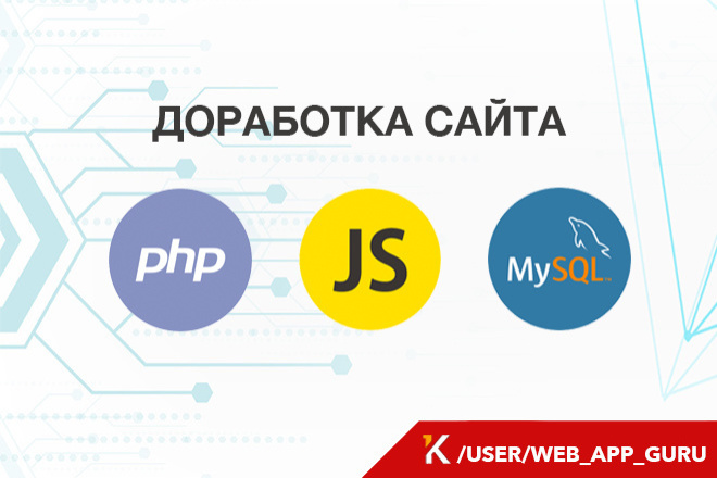 Доработка сайта на PHP, MySQL, JS