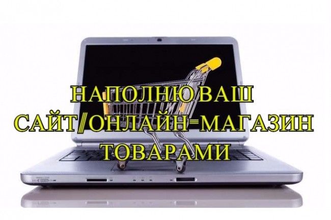 Наполню сайт, онлайн-магазин товарами