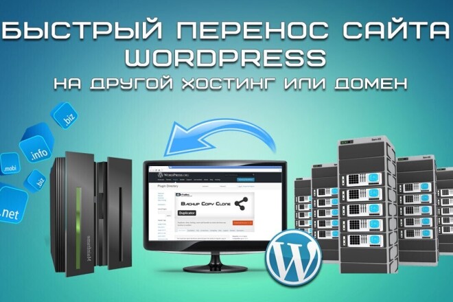 Сделаю перенос вашего wordpress сайта на другой хостинг