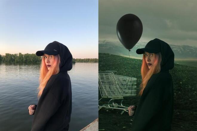 Удаляю задний фон, меняю задний фон и качество фото