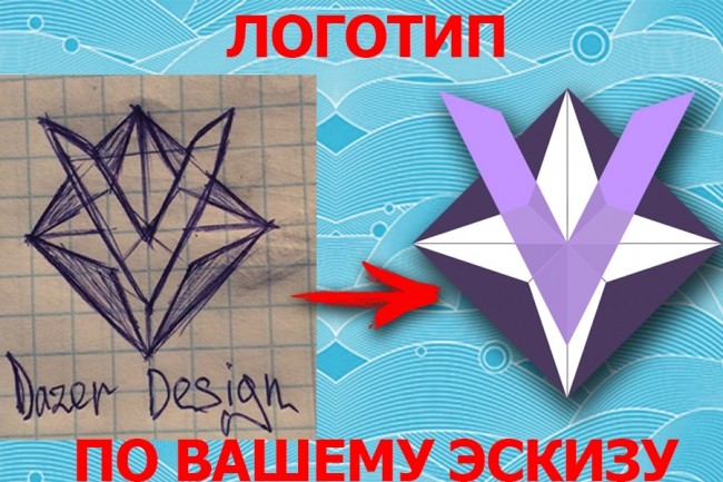 Качественный логотип по вашему эскизу