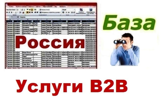 База предприятий оказывающих услуги в сегменте Бизнес для Бизнеса