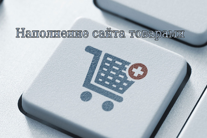 Наполню ваш сайт товарами