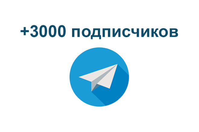 Telegram - 3000 подписчиков