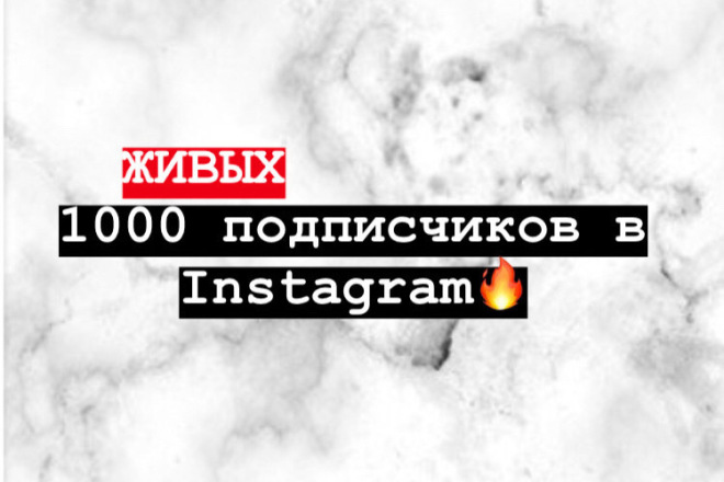 1000 живых подписчиков в Instagram