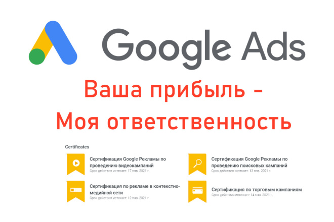 Создание и настройка Google ads