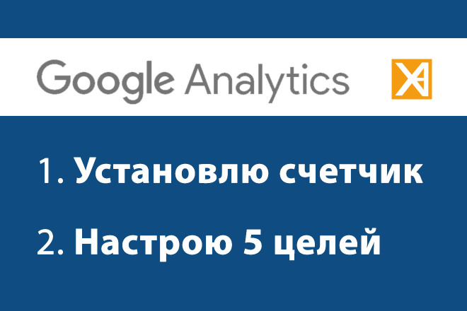 Google Analytics. Установлю счетчик и настрою 5 целей