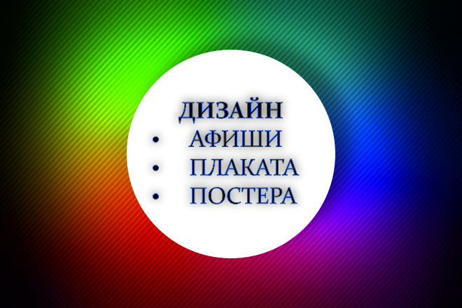Дизайн афиши, плаката или постера и адаптация под социальные сети
