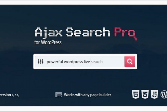 Ajax Search Pro WordPress Плагин живого поиска и фильтрации