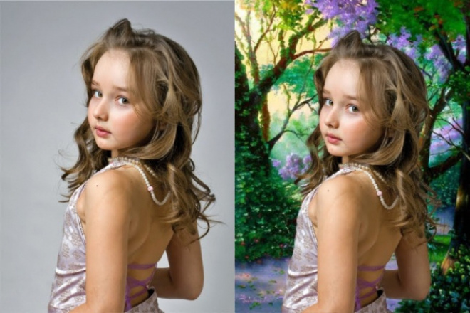 Обрезка фона, добавление элементов на фотографии