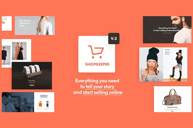 Шаблон интернет-магазина. Shopkeeper, премиум тема Wordpress
